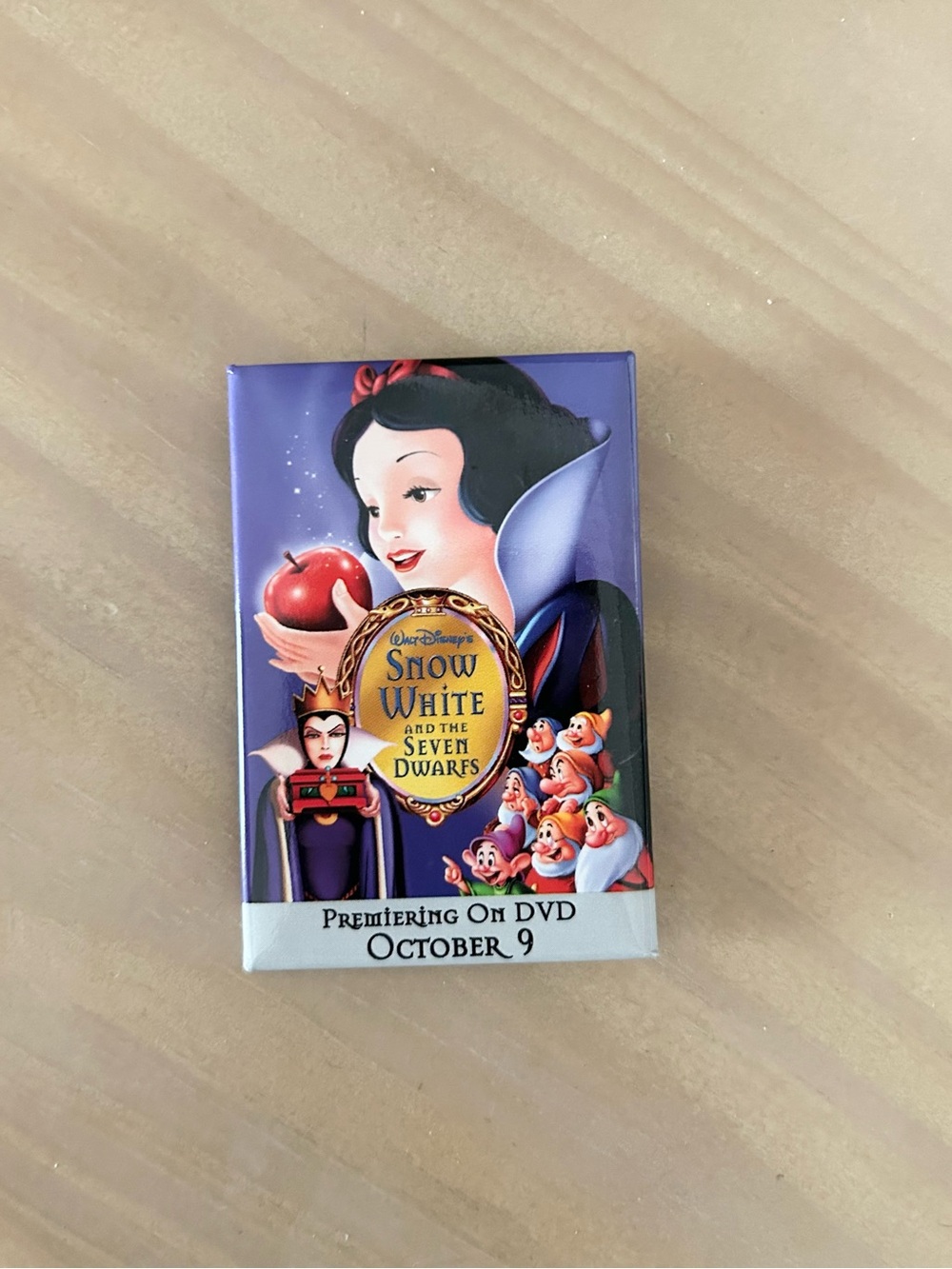 Vintage Disney Snow White Platinum Edition DVD Movie Promo Pin 2001
